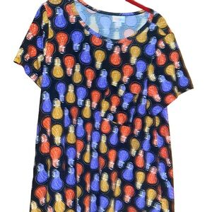 LuLaRoe Carly Dress-Light Bulb Size Large science electricity